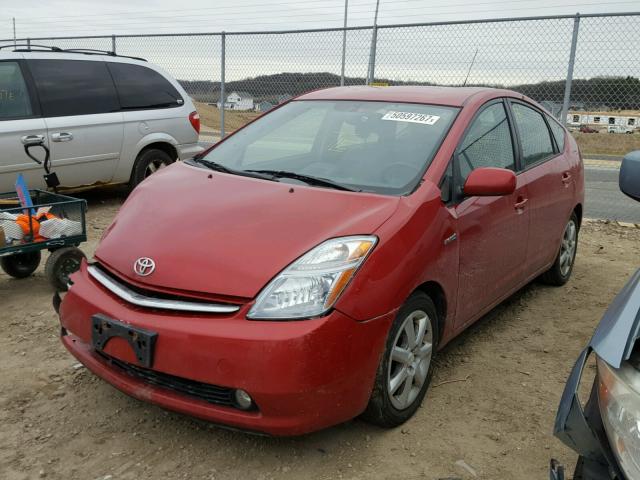 JTDKB20U093532054 - 2009 TOYOTA PRIUS RED photo 2