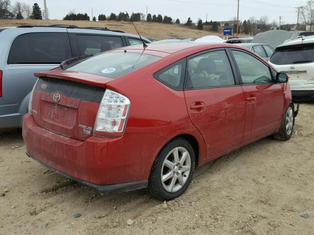 JTDKB20U093532054 - 2009 TOYOTA PRIUS RED photo 4