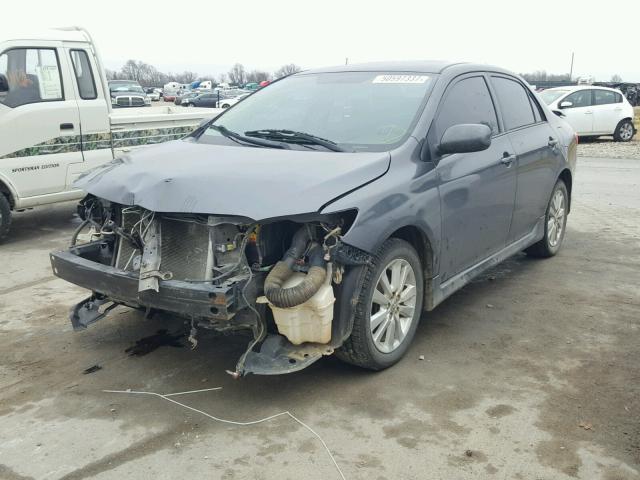 1NXBU40E19Z094939 - 2009 TOYOTA COROLLA BA GRAY photo 2