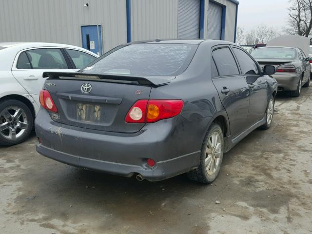 1NXBU40E19Z094939 - 2009 TOYOTA COROLLA BA GRAY photo 4