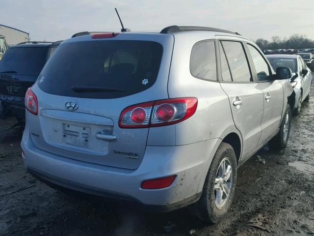 5NMSGDAB0AH381183 - 2010 HYUNDAI SANTA FE G SILVER photo 4