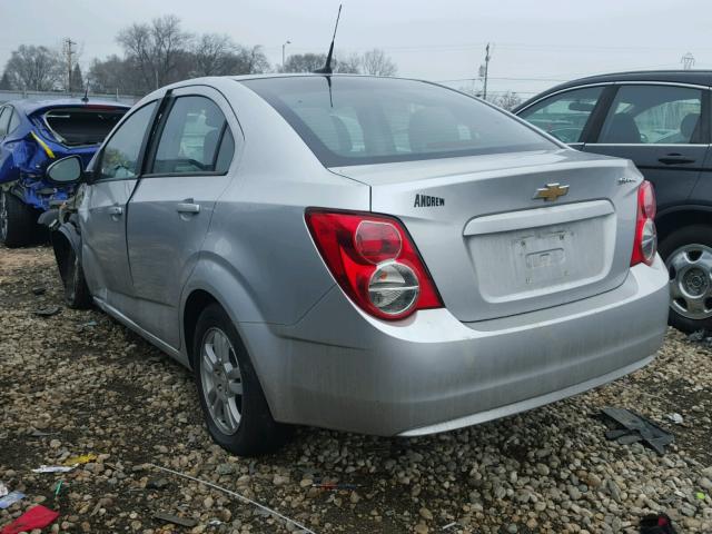 1G1JA5SH5C4203280 - 2012 CHEVROLET SONIC LS 银色 照片 3