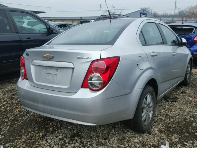 1G1JA5SH5C4203280 - 2012 CHEVROLET SONIC LS SILVER photo 4