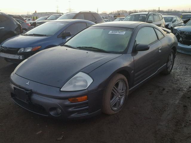 4A3AC84H53E028892 - 2003 MITSUBISHI ECLIPSE GT GRAY photo 2