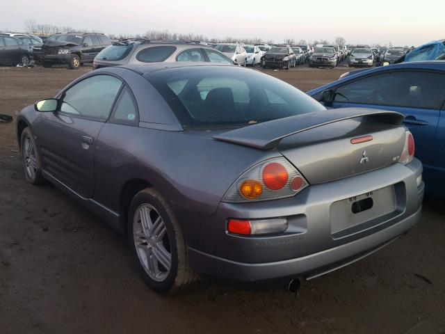 4A3AC84H53E028892 - 2003 MITSUBISHI ECLIPSE GT GRAY photo 3