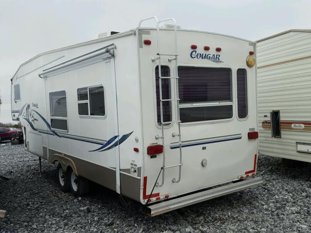 4YDF2852432035885 - 2003 KEYSTONE COUGAR 28 WHITE photo 3