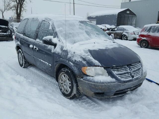 1D4GP25E87B168870 - 2007 DODGE CARAVAN SE BLUE photo 1