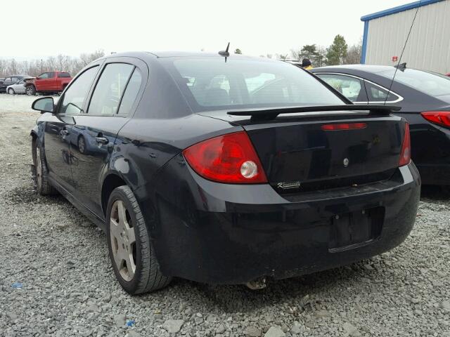 1G1AF5F57A7188097 - 2010 CHEVROLET COBALT 2LT BLACK photo 3