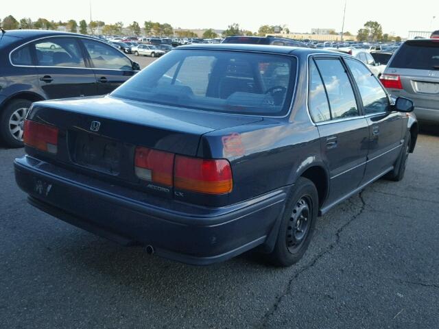 1HGCB7654NL012081 - 1992 HONDA ACCORD LX BLUE photo 4