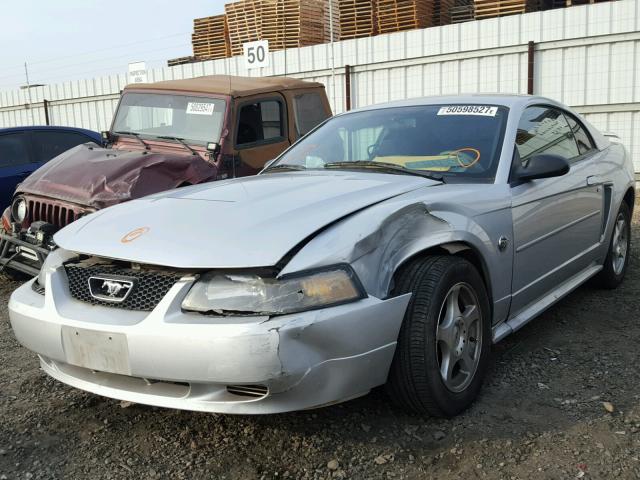 1FAFP40694F188656 - 2004 FORD MUSTANG SILVER photo 2