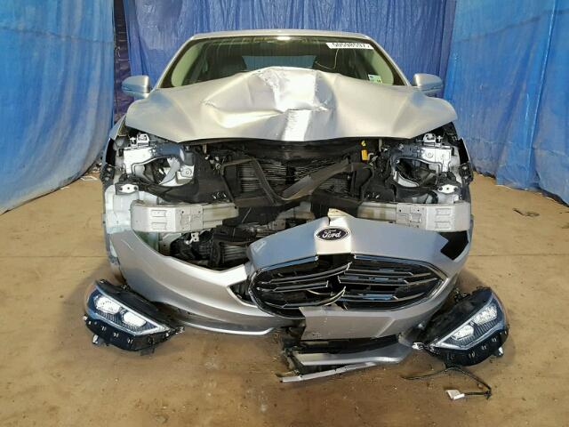 3FA6P0K93HR182666 - 2017 FORD FUSION TIT SILVER photo 9