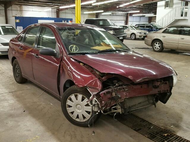 1FAFP34N16W112377 - 2006 FORD FOCUS ZX4 MAROON photo 1