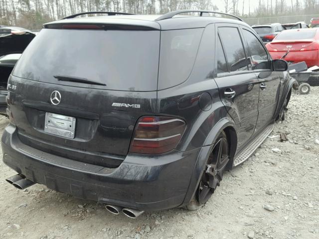 4JGBB77E47A248264 - 2007 MERCEDES-BENZ ML 63 AMG BLACK photo 4