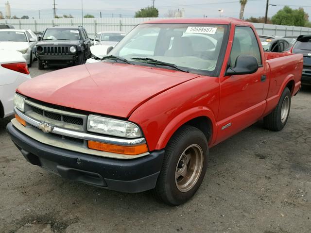 1GCCS145918254179 - 2001 CHEVROLET S TRUCK S1 RED photo 2