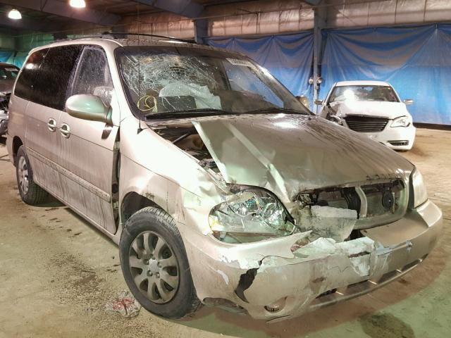 KNDUP131156667686 - 2005 KIA SEDONA EX GOLD photo 1