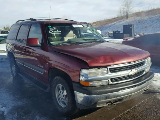 1GNEK13T41J290242 - 2001 CHEVROLET TAHOE K150 MAROON photo 1