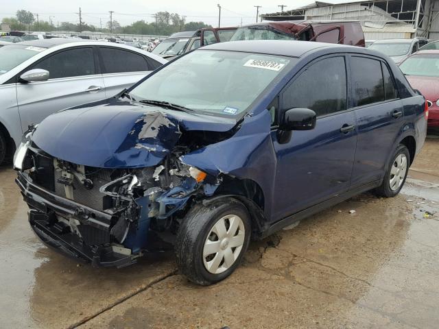 3N1CC11E89L498715 - 2009 NISSAN VERSA S BLUE photo 2