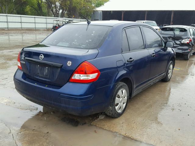 3N1CC11E89L498715 - 2009 NISSAN VERSA S BLUE photo 4