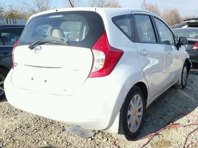 3N1CE2CP9EL360156 - 2014 NISSAN VERSA NOTE WHITE photo 4