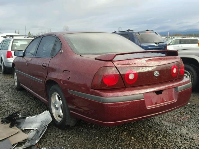 2G1WH55K1Y9351858 - 2000 CHEVROLET IMPALA LS MAROON photo 3