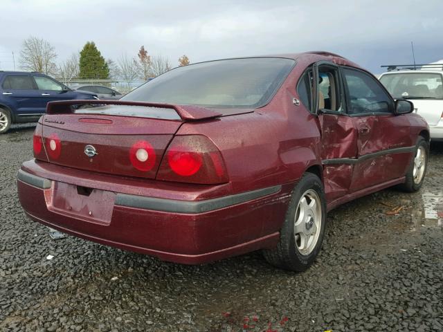 2G1WH55K1Y9351858 - 2000 CHEVROLET IMPALA LS MAROON photo 4