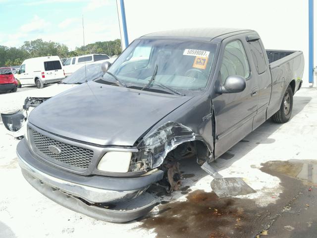 1FTRX17292NA34699 - 2002 FORD F150 GRAY photo 2