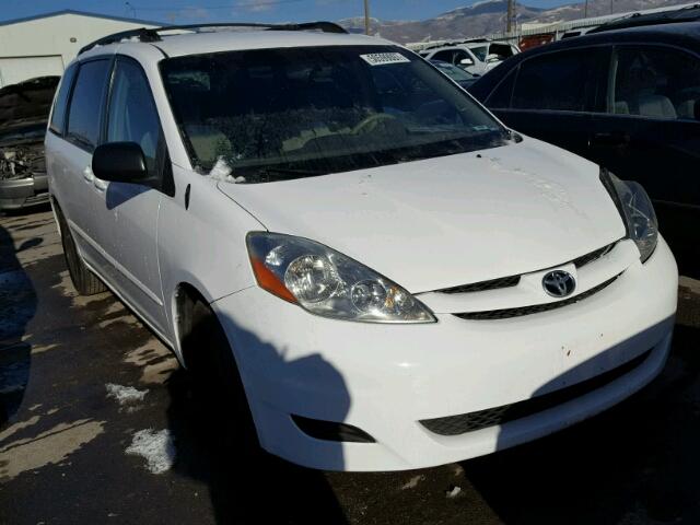 5TDZK23C88S186933 - 2008 TOYOTA SIENNA CE WHITE photo 1