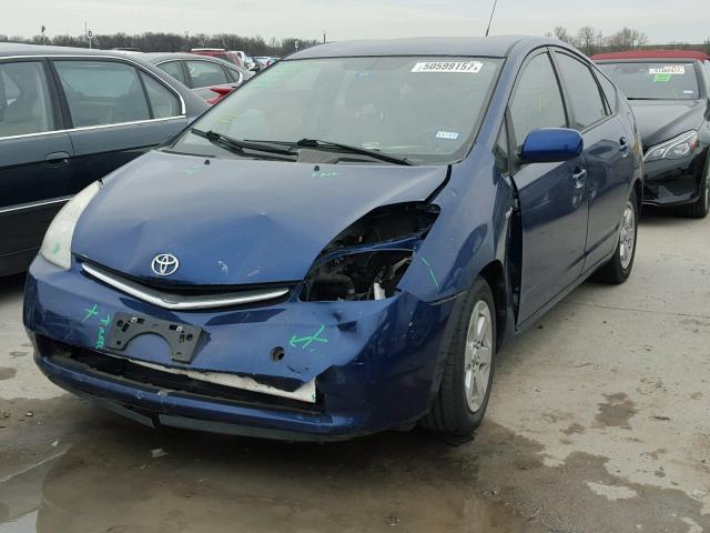 JTDKB20U297868619 - 2009 TOYOTA PRIUS BLUE photo 2