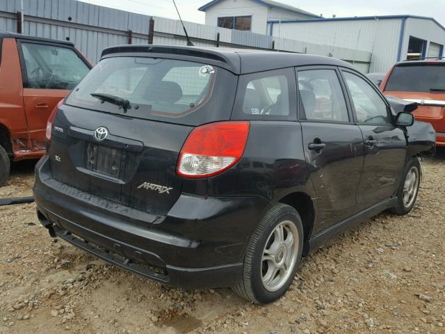 2T1KR32E53C008985 - 2003 TOYOTA MATRIX BLACK photo 4