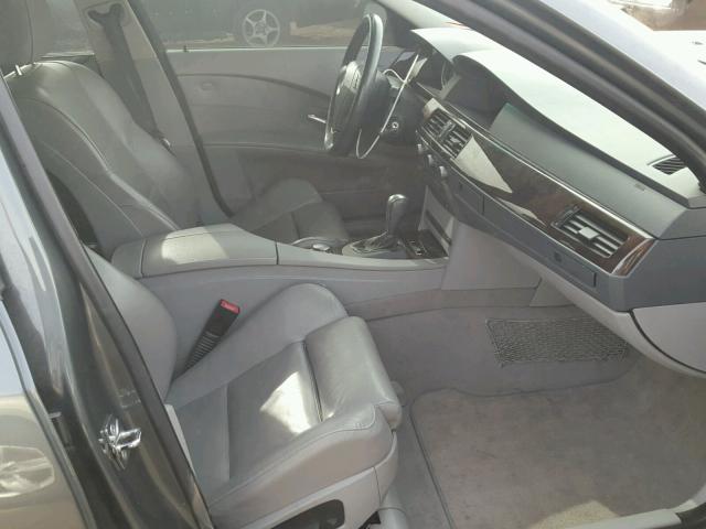 WBANB33514B112239 - 2004 BMW 545 I GRAY photo 5