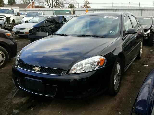 2G1WC5E35E1143113 - 2014 CHEVROLET IMPALA LIM BLACK photo 2