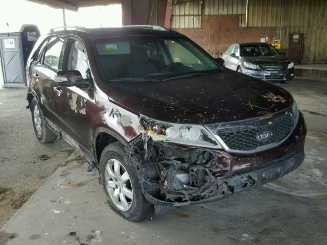 5XYKT4A26DG349459 - 2013 KIA SORENTO LX BURGUNDY photo 1