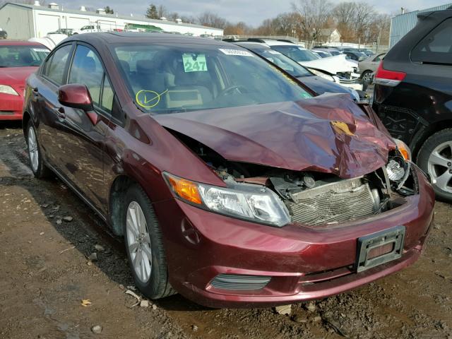 19XFB2F80CE384130 - 2012 HONDA CIVIC EX RED photo 1