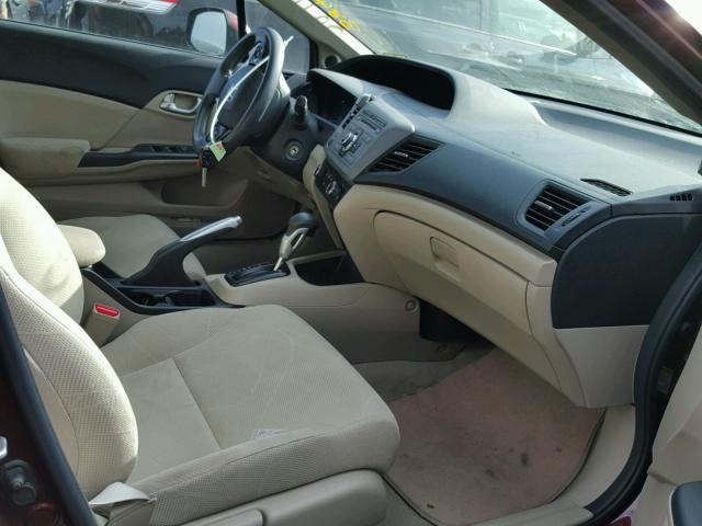 19XFB2F80CE384130 - 2012 HONDA CIVIC EX RED photo 5