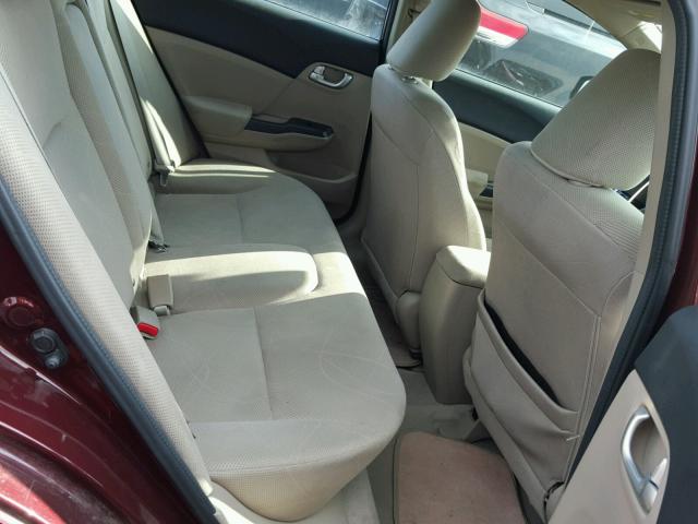 19XFB2F80CE384130 - 2012 HONDA CIVIC EX RED photo 6