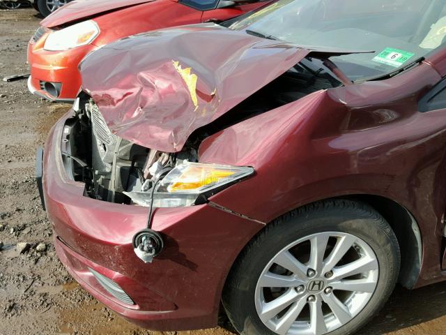 19XFB2F80CE384130 - 2012 HONDA CIVIC EX RED photo 9