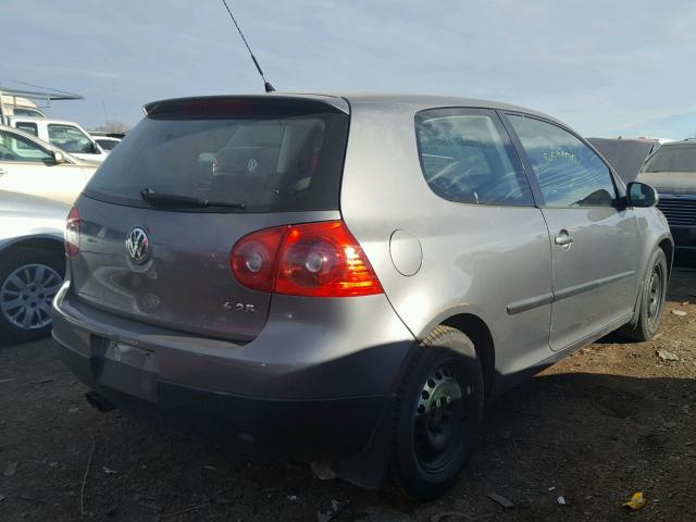 WVWBA71K38W101184 - 2008 VOLKSWAGEN RABBIT GRAY photo 4