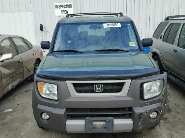 5J6YH286X3L053852 - 2003 HONDA ELEMENT EX GREEN photo 9