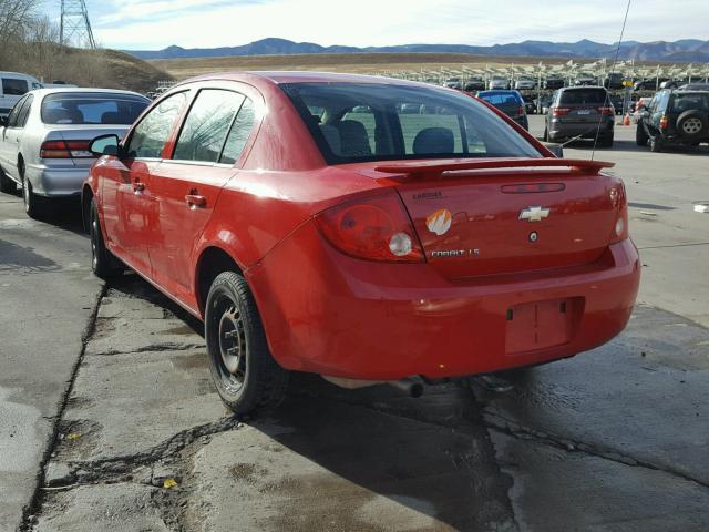 1G1AK55F577396221 - 2007 CHEVROLET COBALT LS RED photo 3