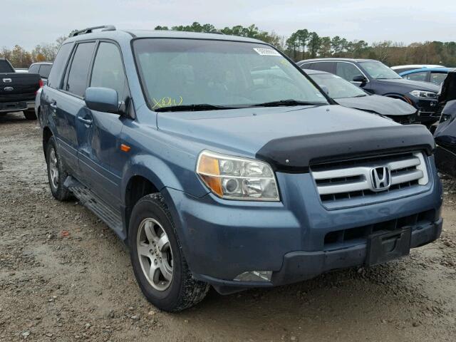 5FNYF28786B047639 - 2006 HONDA PILOT EX BLUE photo 1