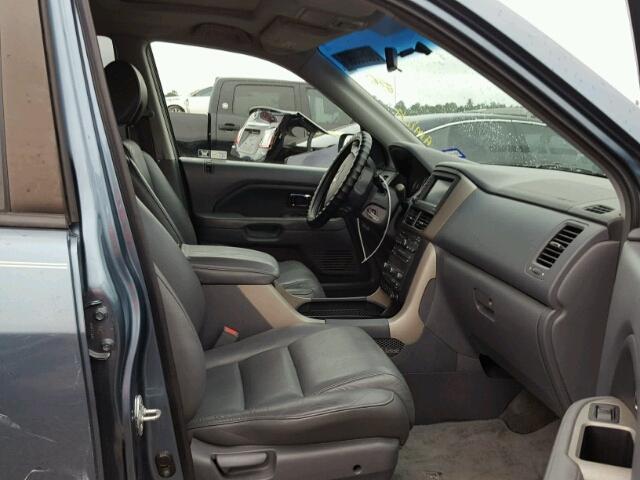 5FNYF28786B047639 - 2006 HONDA PILOT EX BLUE photo 5