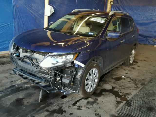 5N1AT2MT1HC742098 - 2017 NISSAN ROGUE S BLUE photo 2