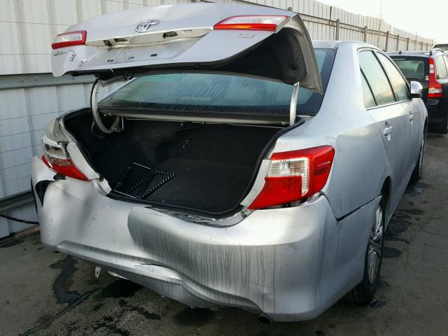 4T1BF1FK2EU377351 - 2014 TOYOTA CAMRY L SILVER photo 4