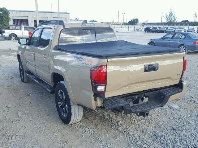 5TFCZ5AN4JX145948 - 2018 TOYOTA TACOMA DOU ბეჟი ფოტო 3