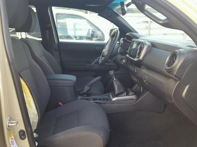 5TFCZ5AN4JX145948 - 2018 TOYOTA TACOMA DOU ბეჟი ფოტო 5