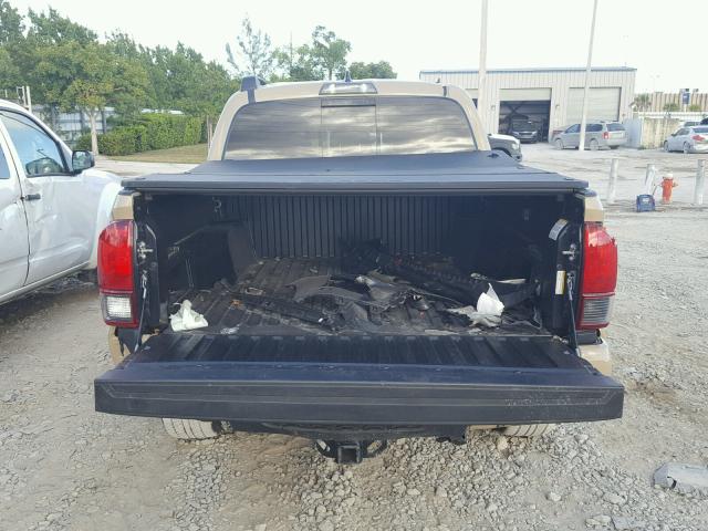 5TFCZ5AN4JX145948 - 2018 TOYOTA TACOMA DOU ბეჟი ფოტო 9