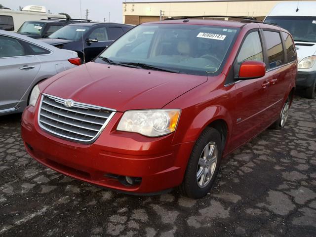 2A8HR54P58R835941 - 2008 CHRYSLER TOWN & COU RED photo 2