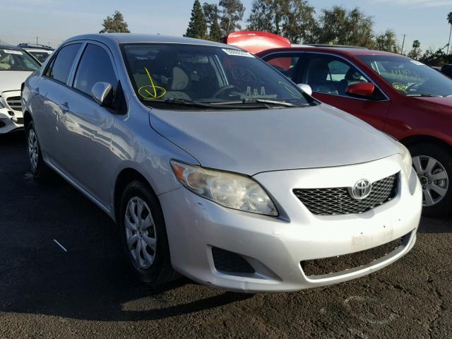 1NXBU4EE2AZ260575 - 2010 TOYOTA COROLLA BA SILVER photo 1