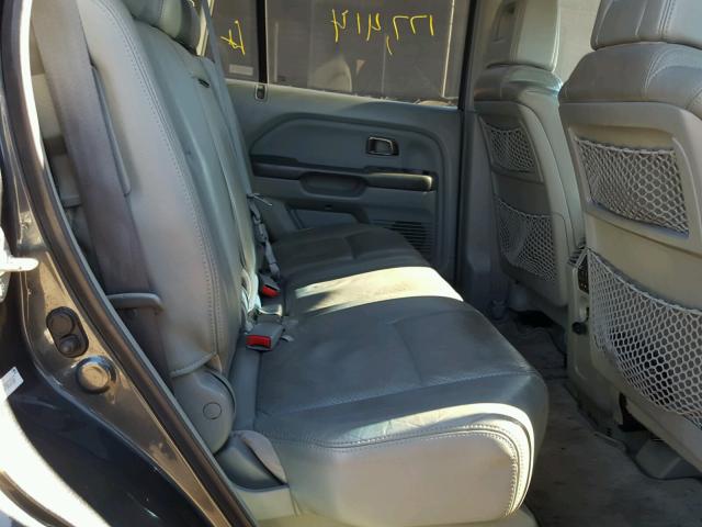 5FNYF18675B037667 - 2005 HONDA PILOT EXL GREEN photo 6