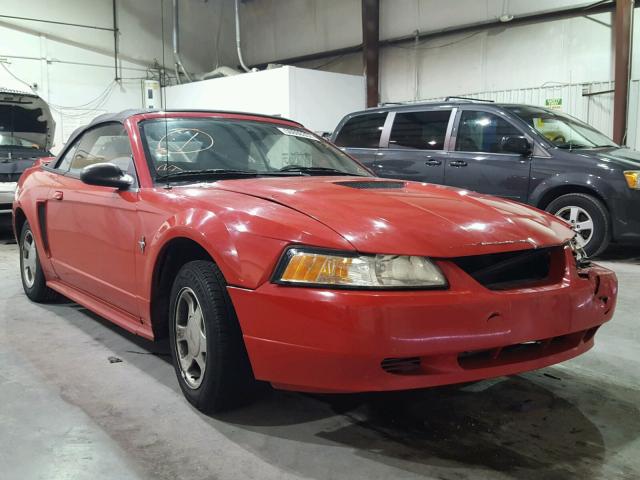 1FAFP4442YF110265 - 2000 FORD MUSTANG RED photo 1